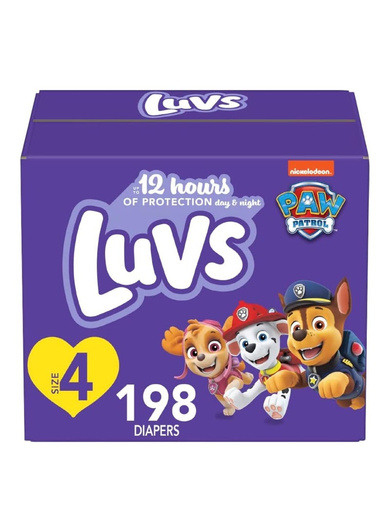 Luvs Diapers Size 4, 198 Count - Disposable Diapers - Image 1